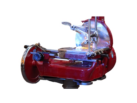 professional electric meat slicer red