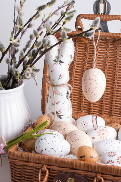istock Easter eggs and a sprig of willow. The Orthodox Easter Holiday 1889258554