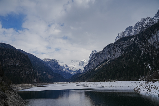 Gosausee in Austria (winter lake)