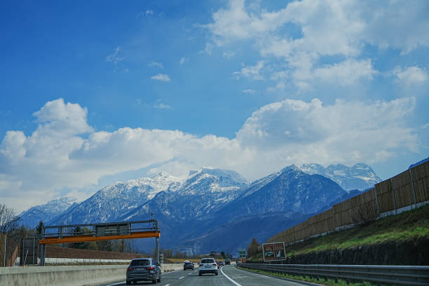 istock Road travel in Alps 1889336018