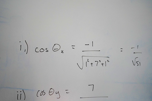 Close up of maths equations on a school whiteboard