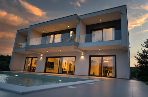 istock Exterior View Of Modern House 1889371012