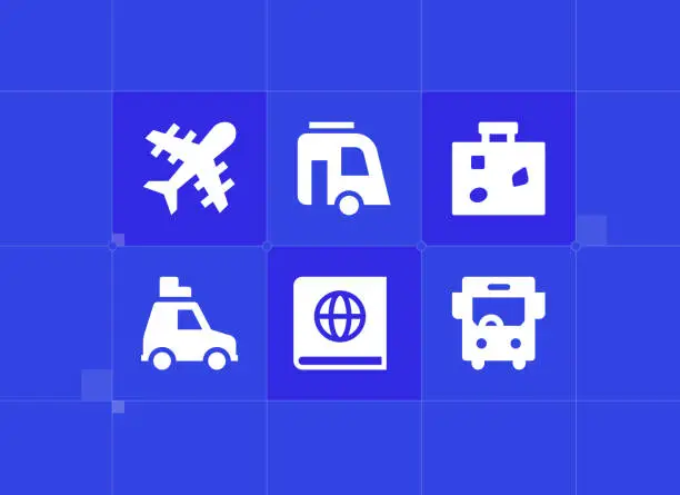 Vector illustration of Travel icons