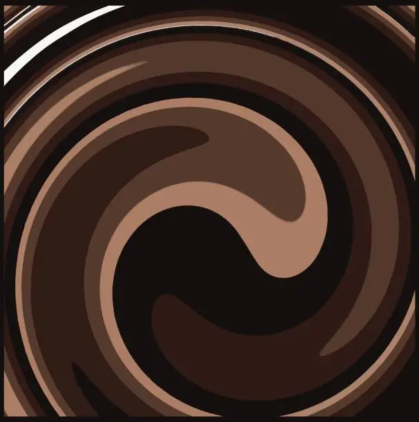 Vector illustration of Abstract background in coffee tones