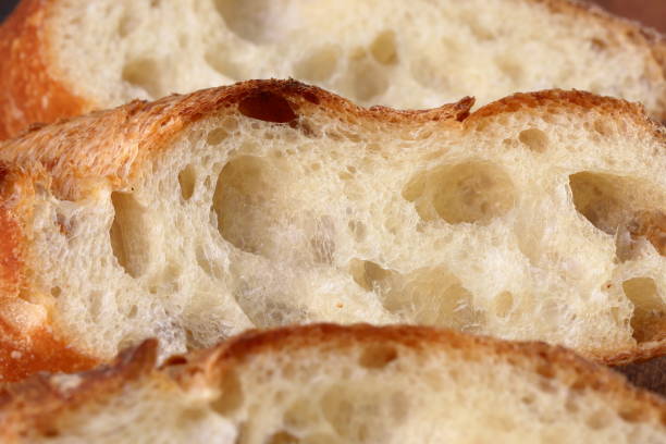istock Baguette Slices Extreme Close-up Background 1889480326