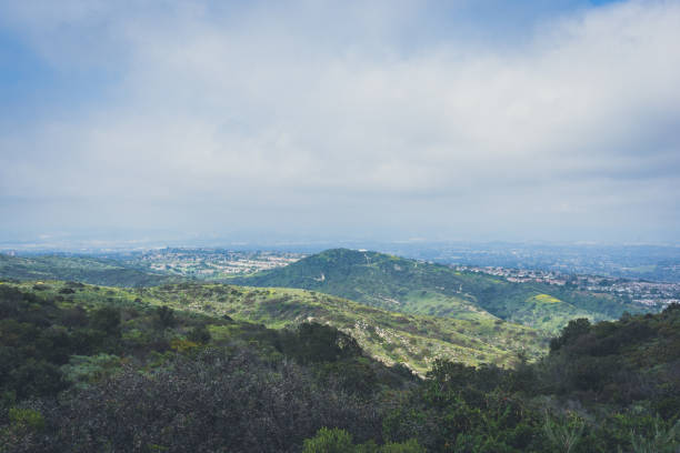 istock Green valley under a blue cloudy sky 1889524463