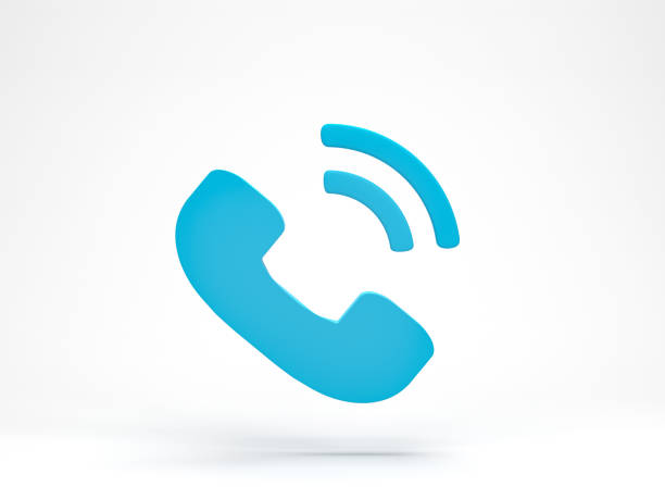 istock 3D rendering, 3D illustration. Phone call icon isolated on white background. Telephone receiver simple minimal style. 1889619434