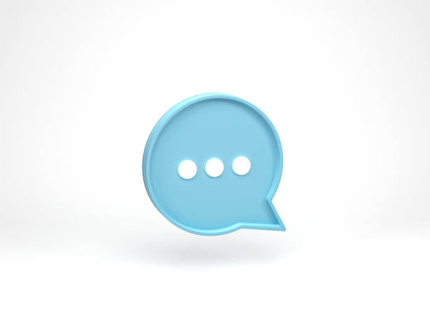 istock 3D rendering, 3D illustration. Speech bubble talk. Chat pictogram or discussion comment symbol on white background. Messenger or online support concept. 1889663671
