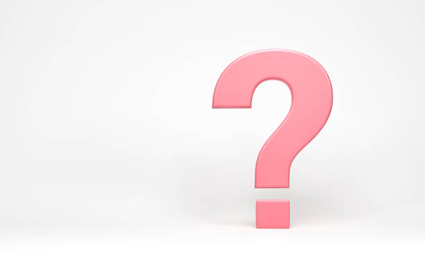 istock 3D Rendering, 3d illustration. Pink question marks icon on white background. FAQ and QA concept. 1889675298