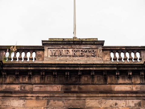 A sign next to the entrance door to the High Court of Justiciary in Edinburgh's Old Town.