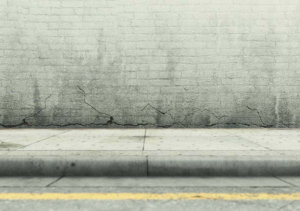 istock Sidewalk Street And Wall Scene 1889692693