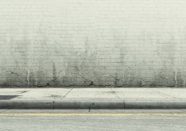 istock Sidewalk Street And Wall Scene 1889692696
