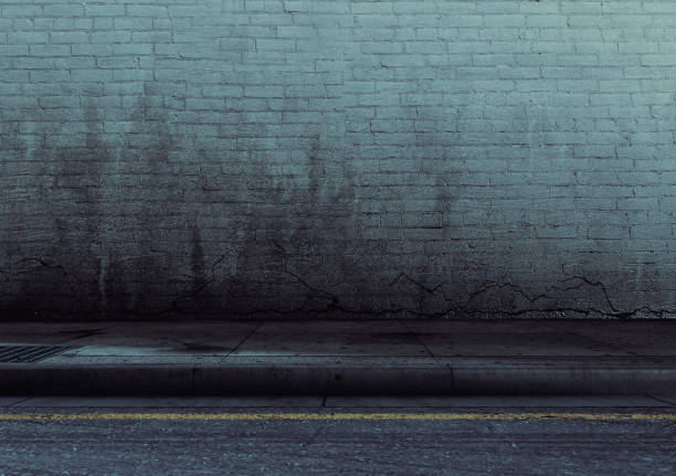 istock Sidewalk Street And Wall Scene 1889693753