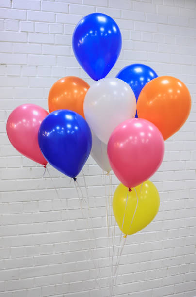 istock Multicolored helium rubber party balloons 1889925121