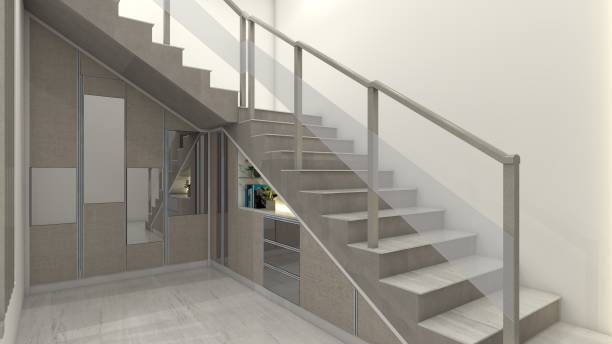 istock 01. Under Stairs Storage Cabinet Design 1889940237