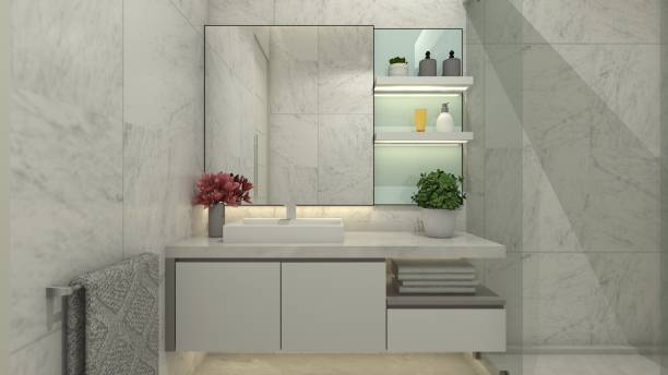 istock Modern Wash Hand Cabinet for Interior Bathroom 1889942315