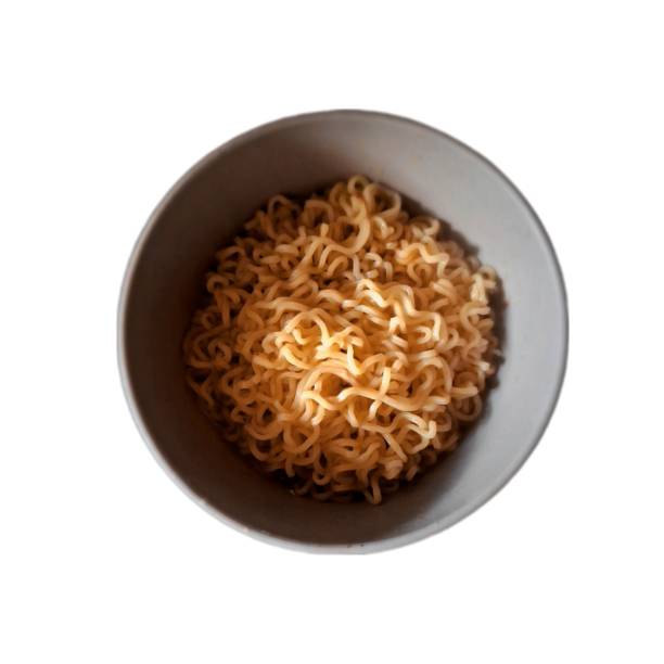 istock Instant noodles on a bowl in a white background 1889974266