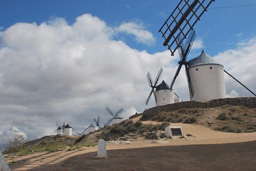 Windmills in Consuegra, Consuegra, Toledo (Spain)