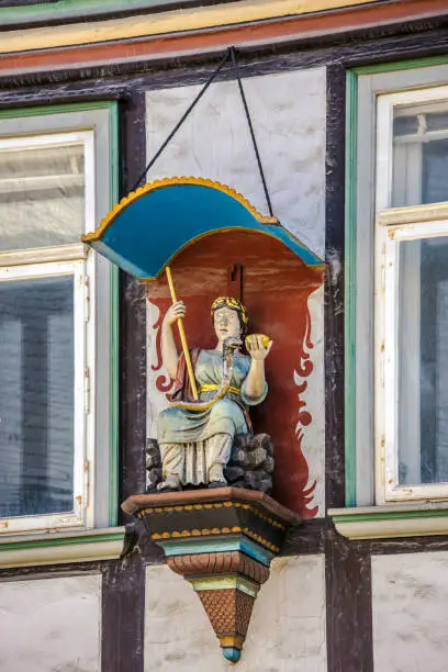 Photo of Hippocrates Figure on a house facade in Goslar