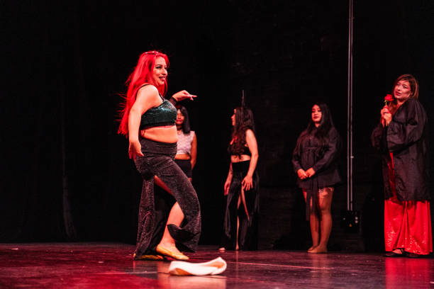 istock Mid adult dancer performing dance in the theater stage 1890145207