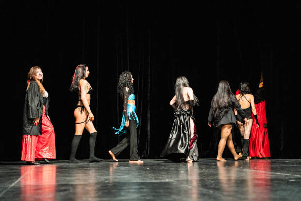 istock Actresses leaving the theater stage 1890146139