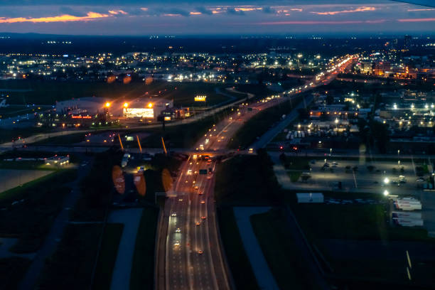 istock Aerial view Montreal at night, Canada 1890260932