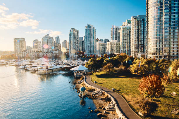 Coal Harbor in Vancouver, British Columbia.