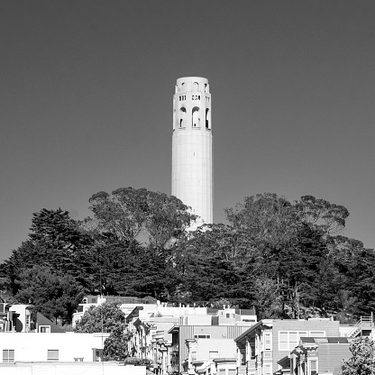 Coit Tower in San Francisco, California.