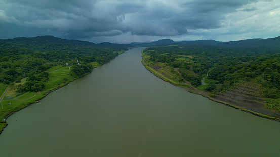 Strategic waterway of Panama Canal enables shortening of routes for sea vessels. A large and long-term engineering project in tropical environment that managed to connect Pacific and Atlantic oceans.