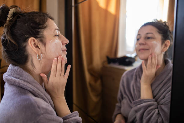 istock Young pretty woman in her morning routine. 1890566647