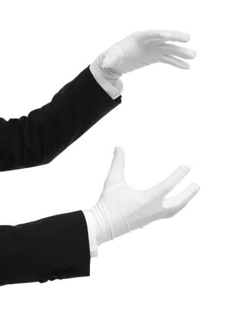 istock Magician holding something on white background, closeup 1890660995