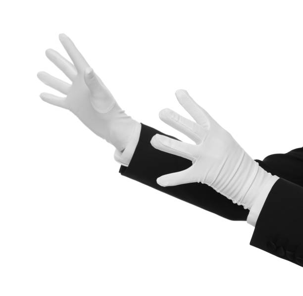 istock Magician holding something on white background, closeup 1890690474