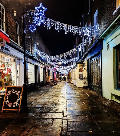 The holiday seasons brings illumination and decorations galore along small streets in big towns like London.