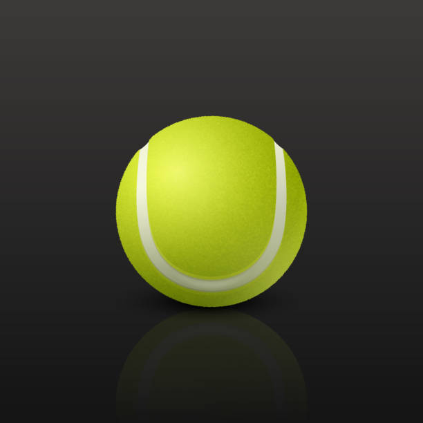 istock Vector 3d Realistic Green Textured Tennis Ball Icon Set Closeup. Tennis Ball Design Template for Sports Concept, Competition, Advertisement. Front View. Vector Illustration 1890899374