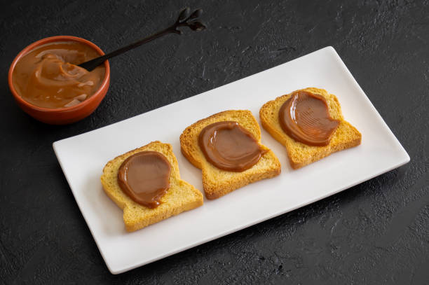 istock Argentine breakfast of toast with dulce de leche, which is usually accompanied with infusion. 1890899900