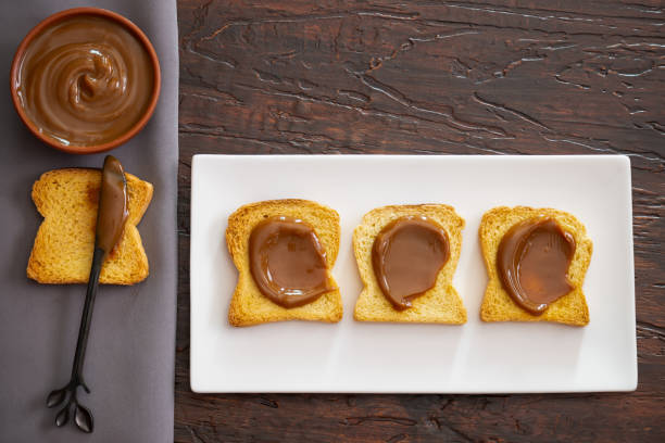istock Toasts with Argentine dulce de leche. 1890905166