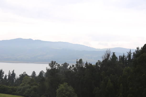 Cloudy day in Guatativita, wich is a small town near Bogotá, wich is also very close to Tominé dam. Great outdoors with so little light. Guatativa, Colombia. 2023.