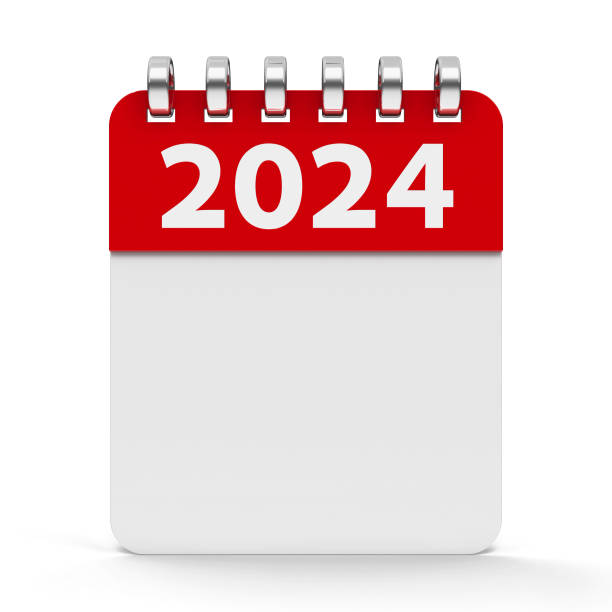 istock Icon calendar spiral 2024 year 1891035157