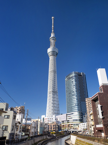 Distant view of Tokyo Skytree Town, Tokyo, Japan