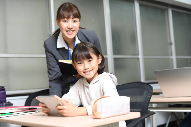 istock Asian elementary school students are using tablet devices in the classroom and receiving instruction from a female teacher. 1891083421