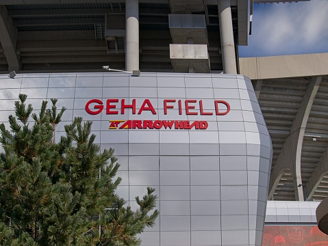 Kansas City, Missouri - December 28, 2023: GEHA Field at Arrowhead Stadium - KC Chiefs Football
