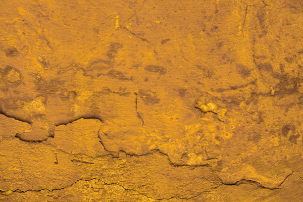 Grunge texture of old concrete walls, faded and unkempt wall paint