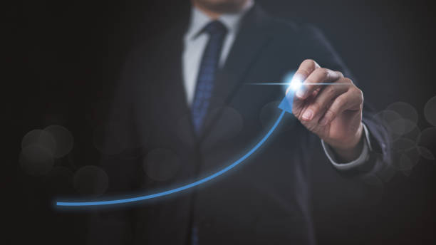 istock Business development to success and growth revenue goal target concept 1891290272