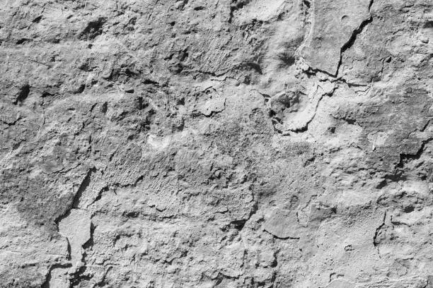 Free space for an inscription. Can be used as a background or poster. Fragment of a wall with bumps and peeling paint.