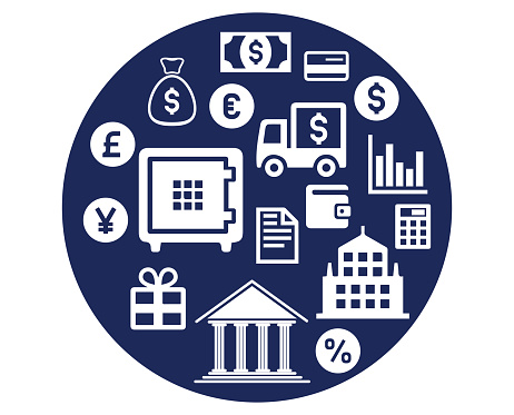 Banking icons vector