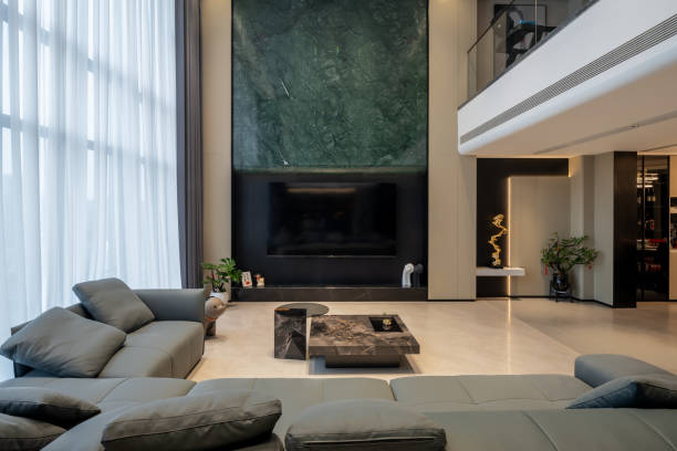 Modern style high-end residential living room