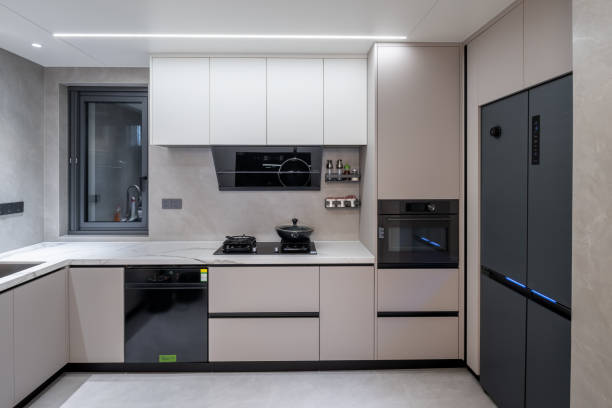 istock Dining room and kitchen in high-end residence 1891488473