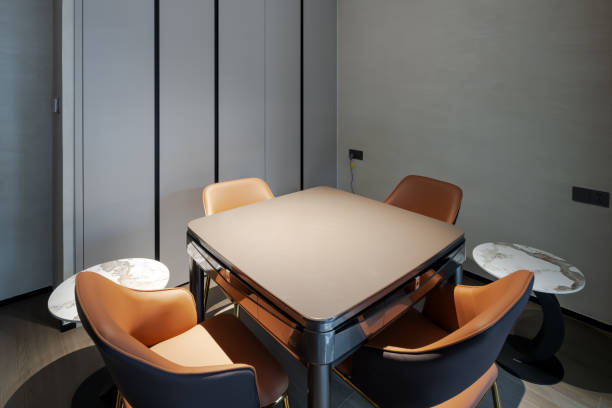 istock Mahjong table in the room 1891489533