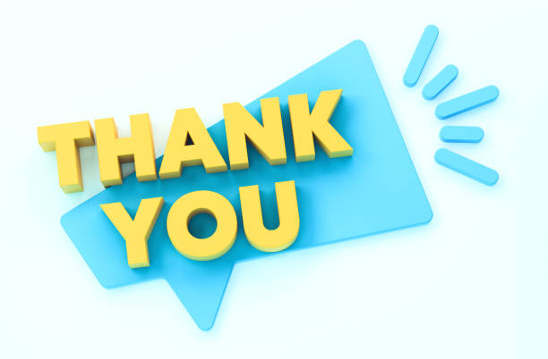 Colorful Plastic Letters Spelling THANK YOU on White Background