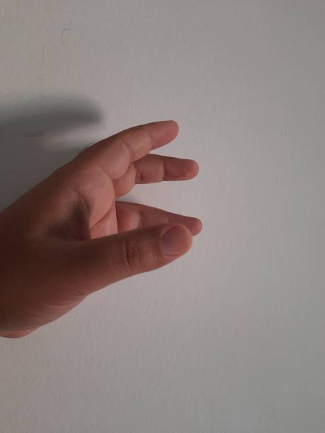 istock Left human male  hand on white background 1891543927
